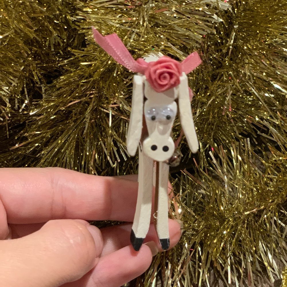 Homemade Cow Ornament